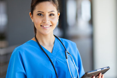 a doctor holding a record