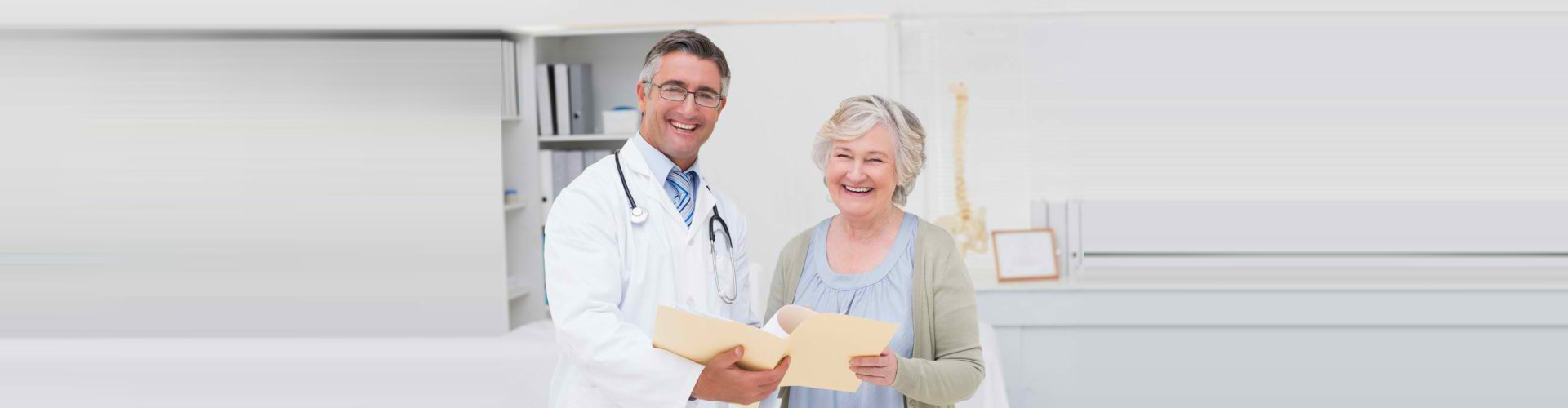 doctor and patient smiling